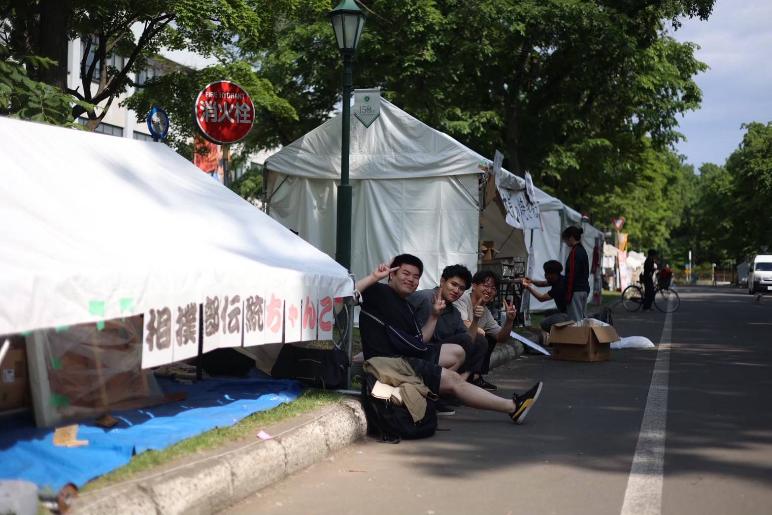楡陵祭のちゃんこ出店